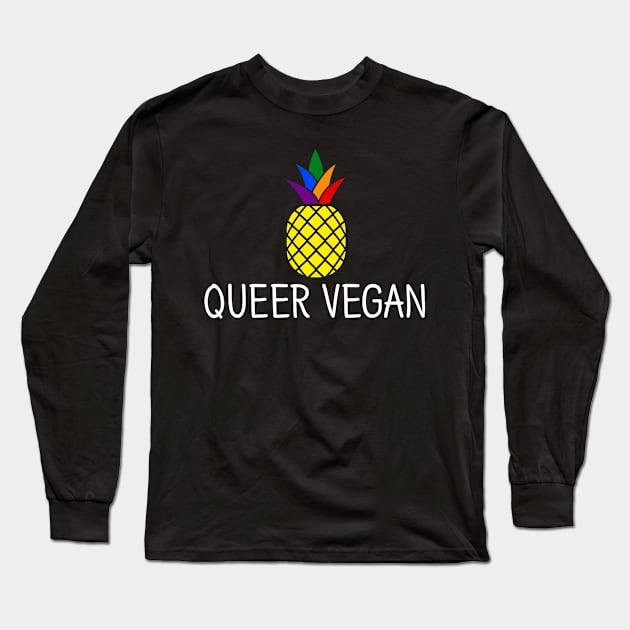 Queer Vegan Long Sleeve T-Shirt by yeoys